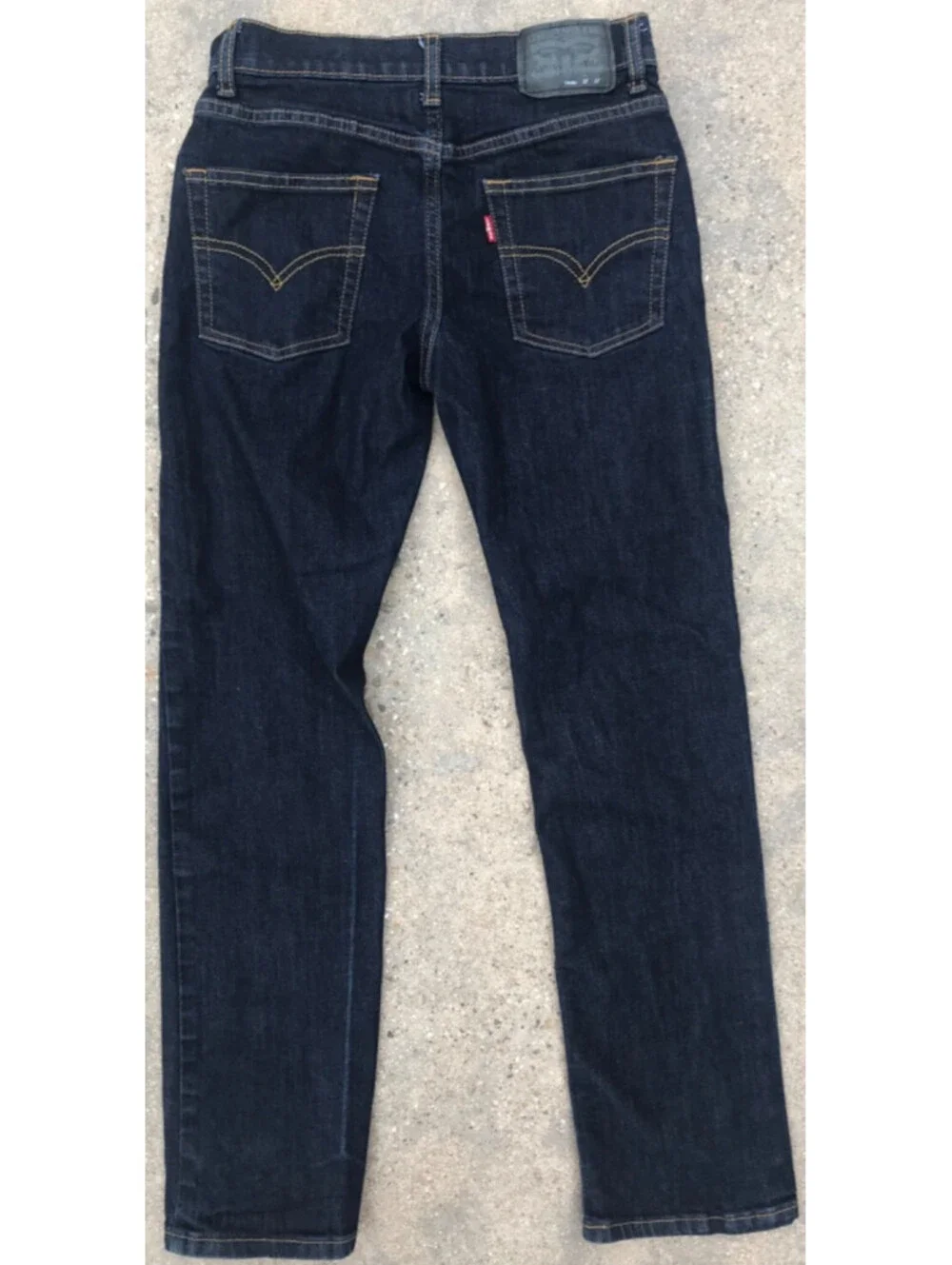 Levis 511 Performance Slim Youth 14 Reg 27x27 Blue Jeans Dark Wash No Fade